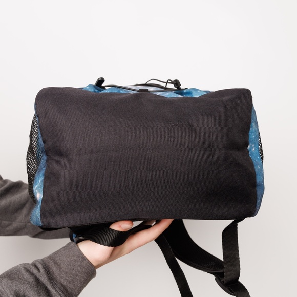 Large School Backpack Blue Universe Black Bottle Holders Laptop Front Pockets - Picture 5 of 5